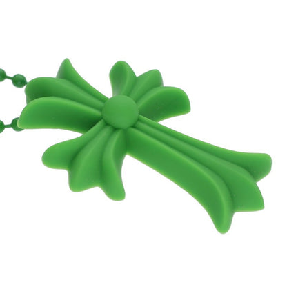 Chrome Hearts Green Rubber Small CH Cross