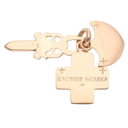 Chrome Hearts 22K Yellow Gold Three Trinkets Size ONE SIZE