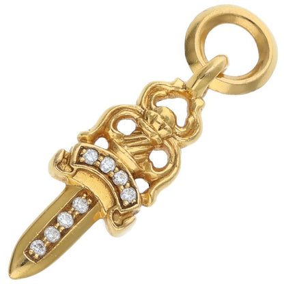 Chrome Hearts 22K Gold #5 Dagger PAVE Diamond Size ONE SIZE