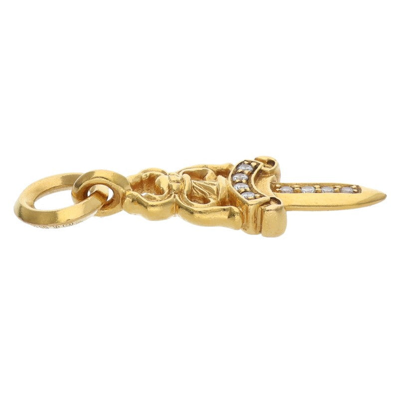 Chrome Hearts 22K Gold #5 Dagger PAVE Diamond Size ONE SIZE