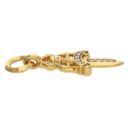 Chrome Hearts 22K Gold #5 Dagger PAVE Diamond Size ONE SIZE