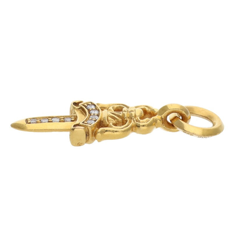 Chrome Hearts 22K Gold #5 Dagger PAVE Diamond Size ONE SIZE