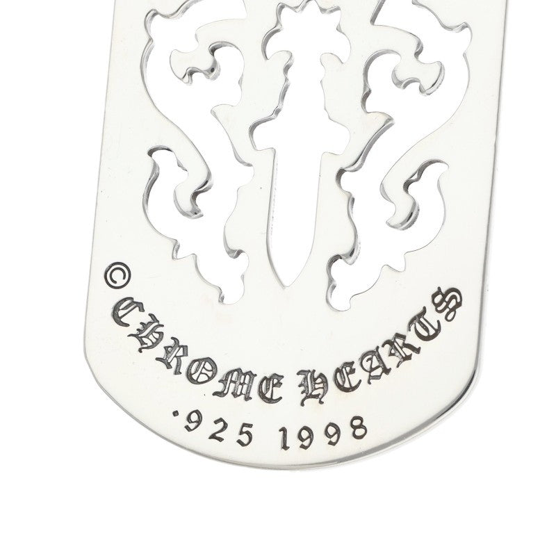 Chrome Hearts Large Dagger Cutout Dog Tag Size ONE Silver