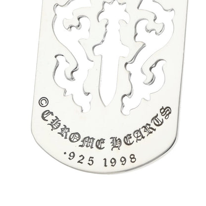 Chrome Hearts Large Dagger Cutout Dog Tag Size ONE Silver