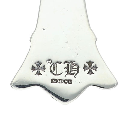 Chrome Hearts Small Double CH Cross Silver Size ONE SIZE