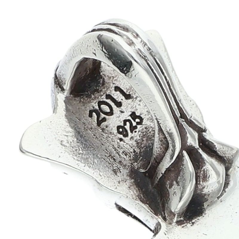 Chrome Hearts Small Double CH Cross Silver Size ONE SIZE