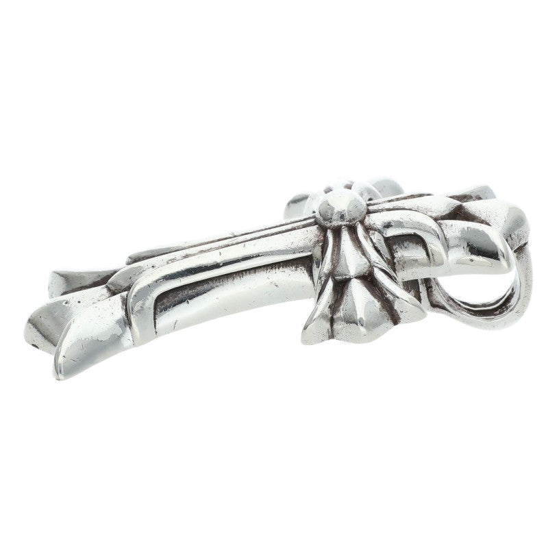 Chrome Hearts Small Double CH Cross Silver Size ONE SIZE