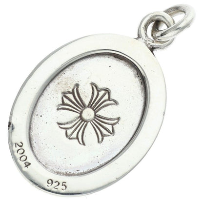 Chrome Hearts Angel Medal Oval Silver Pendant