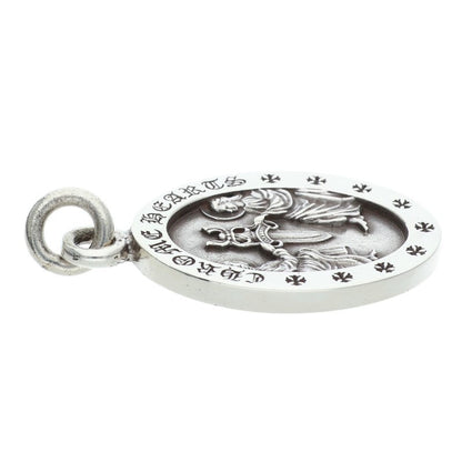 Chrome Hearts Angel Medal Oval Silver Pendant
