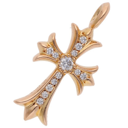 Chrome Hearts Tiny Fat Cross Pave Diamond 22K Size ONE SIZE
