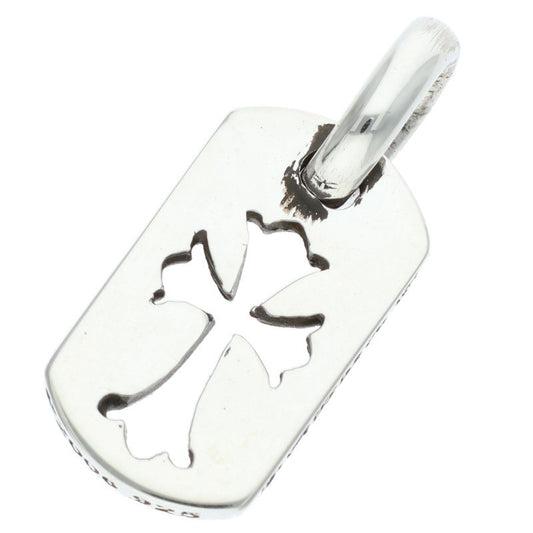 Chrome Hearts Tiny Cutout Cross Dog Tag 925 Size ONE SIZE