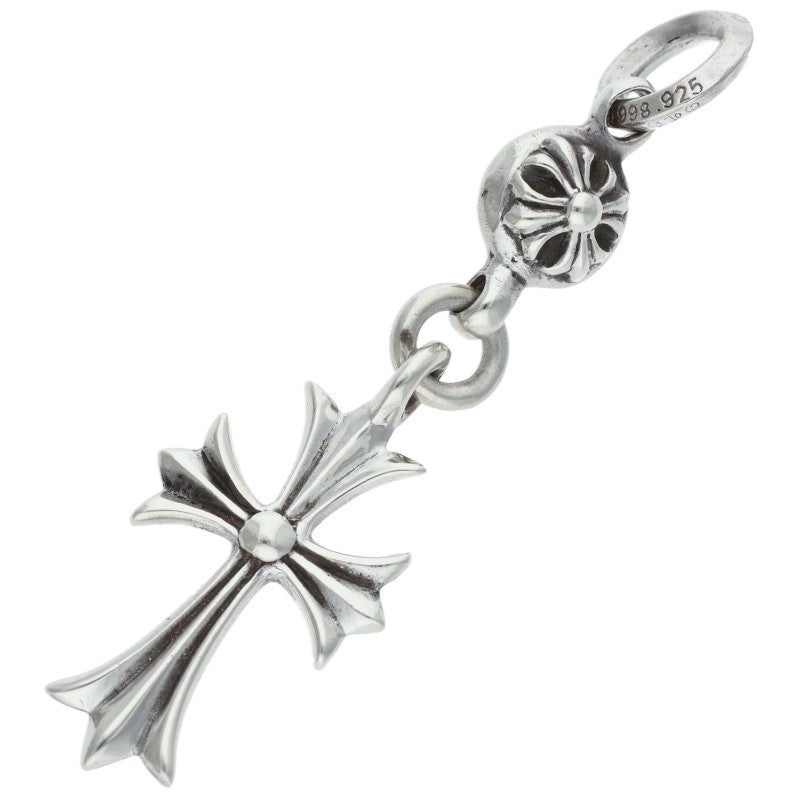 Chrome Hearts 1 Ball Tiny CH Cross 925 Silver