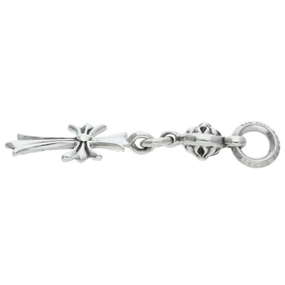 Chrome Hearts 1 Ball Tiny CH Cross 925 Silver