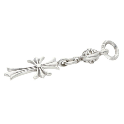 Chrome Hearts 1 Ball Tiny CH Cross Silver