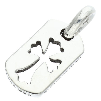 Chrome Hearts 925 Silver Tiny Cutout Cross Dog Size ONE SIZE