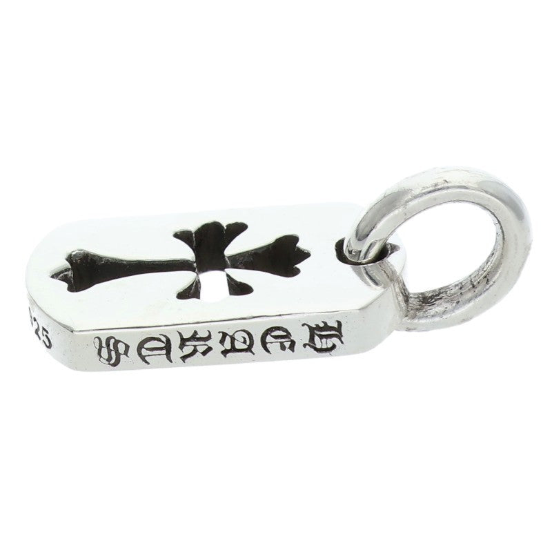 Chrome Hearts 925 Silver Tiny Cutout Cross Dog Size ONE SIZE