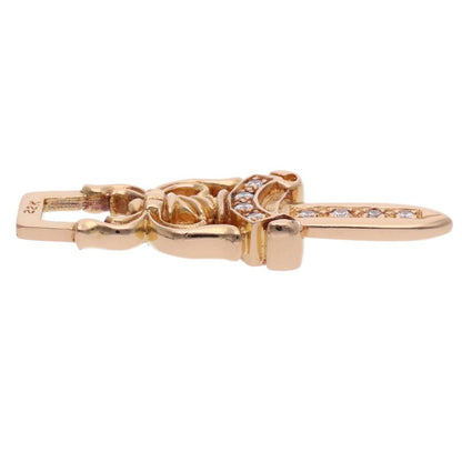 Chrome Hearts 22K Gold #10 Dagger Pave Diamond Size ONE SIZE