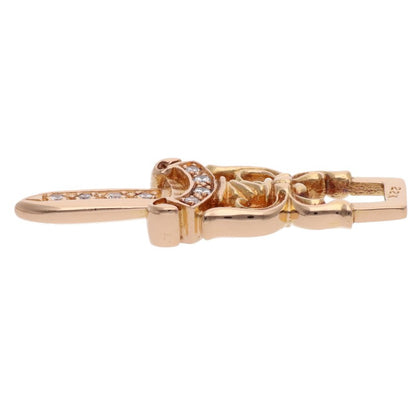 Chrome Hearts 22K Gold #10 Dagger Pave Diamond Size ONE SIZE