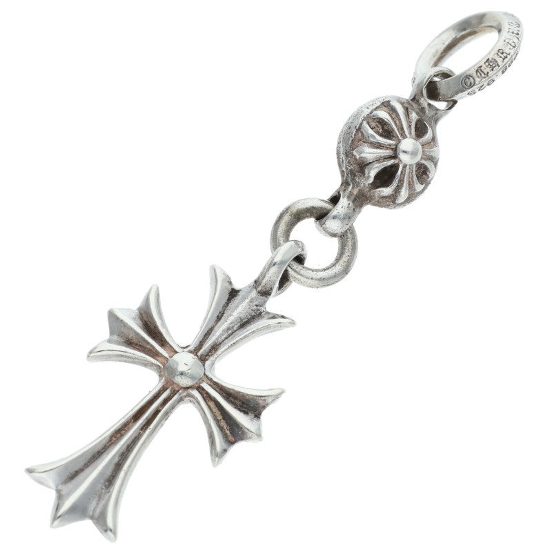 Chrome Hearts 925 Silver 1 Ball Tiny CH Cross Size ONE SIZE