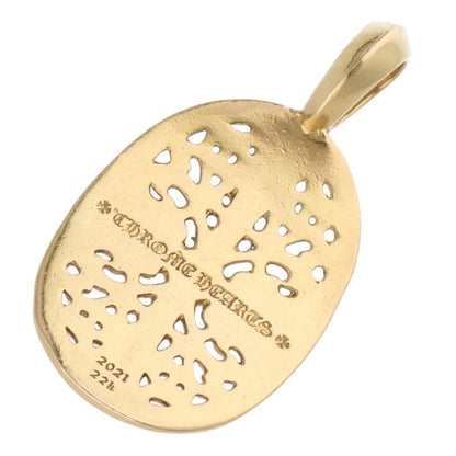 Chrome Hearts 22K Gold Classic Oval Pave Size ONE SIZE