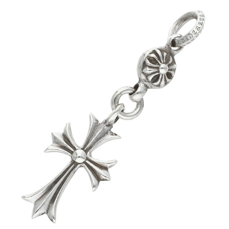 Chrome Hearts 1 Ball Tiny CH Cross Charm, Size ONE Silver