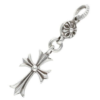 Chrome Hearts 1 Ball Tiny CH Cross Charm, Size ONE Silver