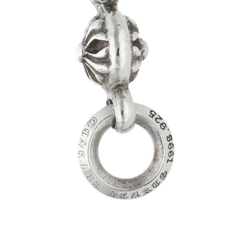 Chrome Hearts 1 Ball Tiny CH Cross Charm, Size ONE Silver