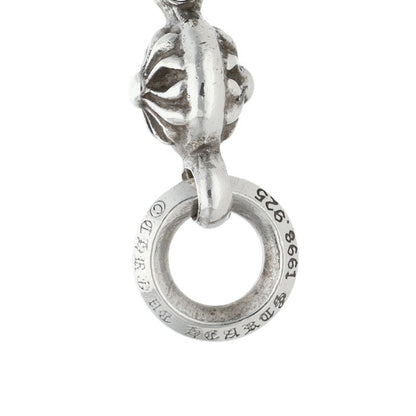 Chrome Hearts 1 Ball Tiny CH Cross Charm, Size ONE Silver