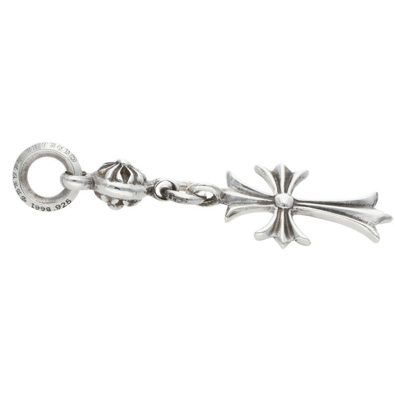 Chrome Hearts 1 Ball Tiny CH Cross Charm, Size ONE Silver