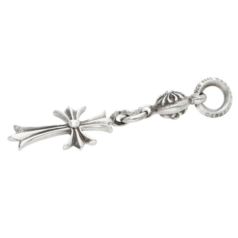 Chrome Hearts 1 Ball Tiny CH Cross Charm, Size ONE Silver