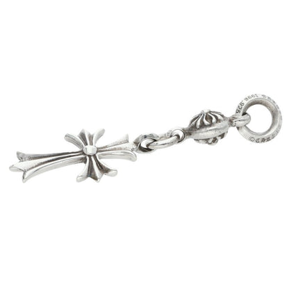 Chrome Hearts 1 Ball Tiny CH Cross Charm, Size ONE Silver