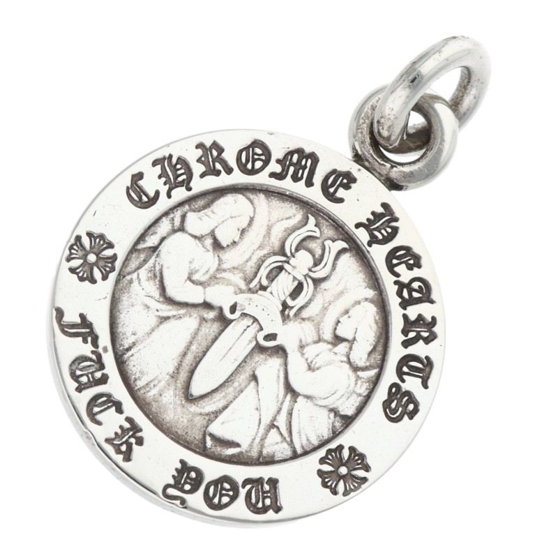 Chrome Hearts Angel Medal Charm V1, Silver 925 Size ONE SIZE