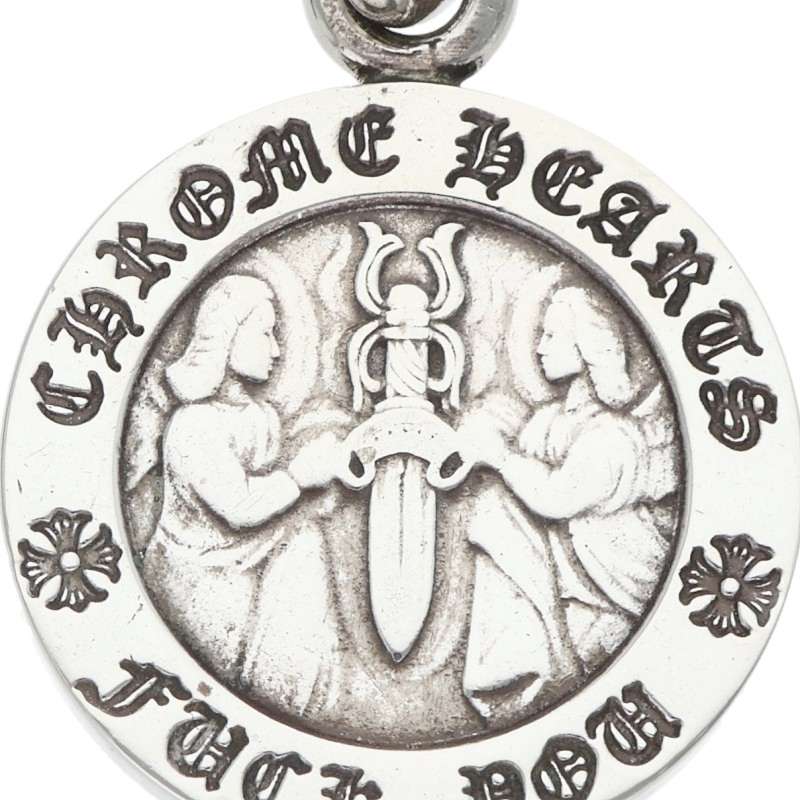 Chrome Hearts Angel Medal Charm V1, Silver 925 Size ONE SIZE