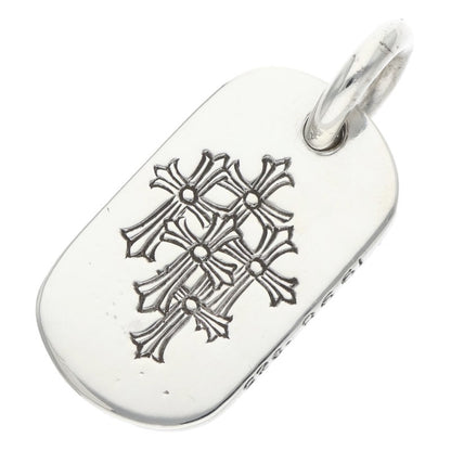Chrome Hearts Small Dog Tag Pendant, Silver Size ONE SIZE