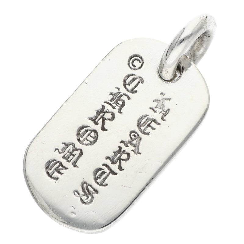Chrome Hearts Small Dog Tag Pendant, Silver Size ONE SIZE