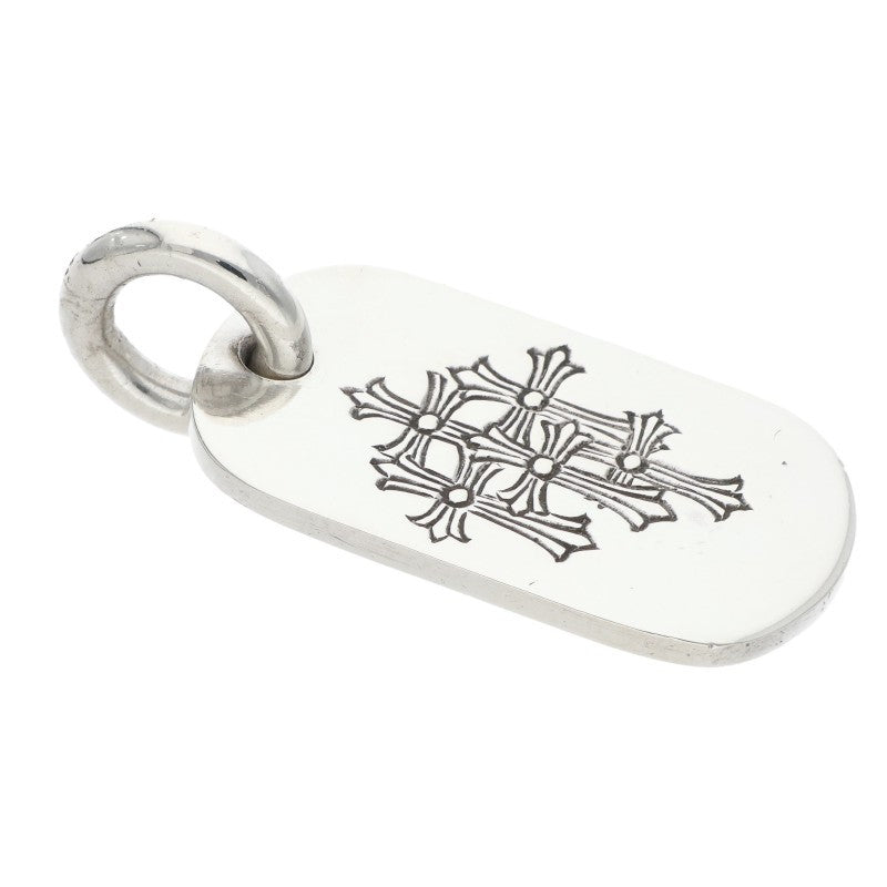 Chrome Hearts Small Dog Tag Pendant, Silver Size ONE SIZE