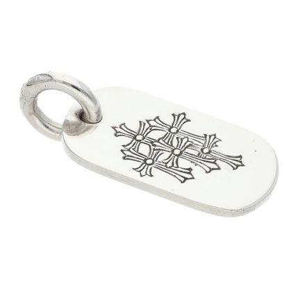 Chrome Hearts Small Dog Tag Pendant, Silver Size ONE SIZE