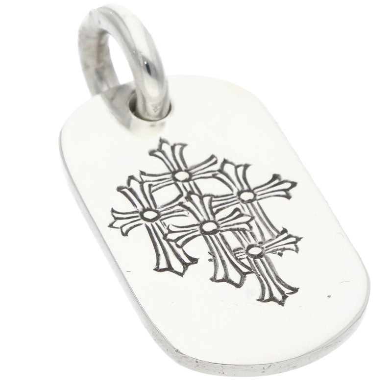 Chrome Hearts Small Dog Tag Pendant, Silver Size ONE SIZE