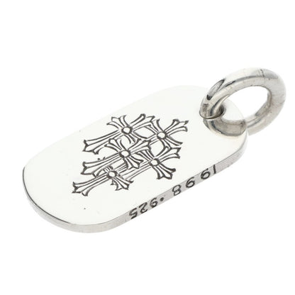 Chrome Hearts Small Dog Tag Pendant, Silver Size ONE SIZE