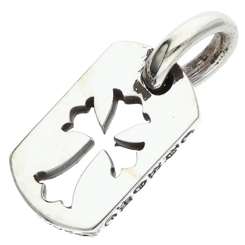 Chrome Hearts Tiny Cutout Cross Dog Tag Silver Size ONE SIZE