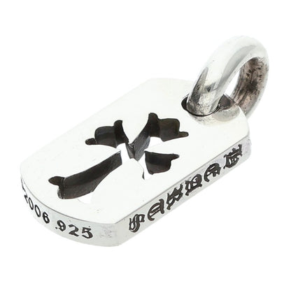 Chrome Hearts Tiny Cutout Cross Dog Tag Silver Size ONE SIZE