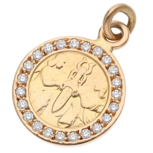 Chrome Hearts 22K Angel Medal Pave Diamond Size ONE SIZE