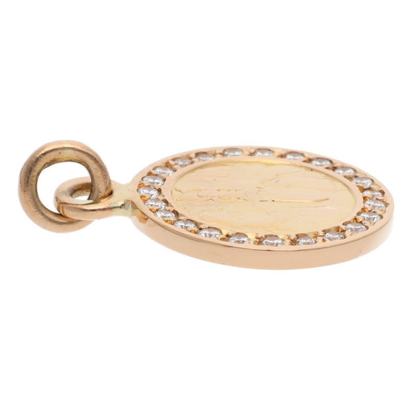 Chrome Hearts 22K Angel Medal Pave Diamond