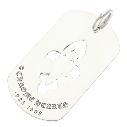 Chrome Hearts Fleur Dagger Dog Tag 925 Silver Size ONE SIZE