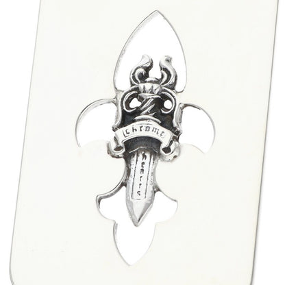 Chrome Hearts Fleur Dagger Dog Tag 925 Silver Size ONE SIZE