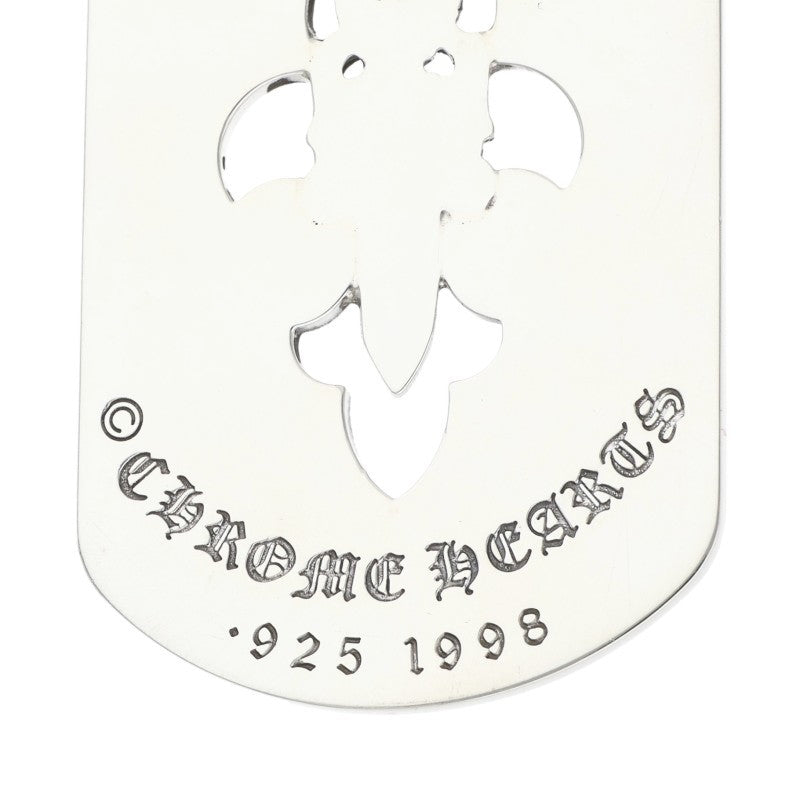 Chrome Hearts Fleur Dagger Dog Tag 925 Silver Size ONE SIZE