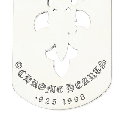 Chrome Hearts Fleur Dagger Dog Tag 925 Silver Size ONE SIZE
