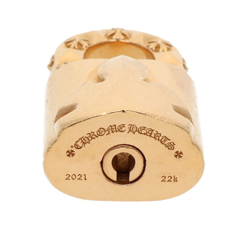 Chrome Hearts 22K Padlock Fleur Knee Pendant