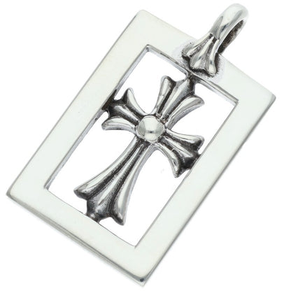 Chrome Hearts Framed Open Charm 925 Silver Size ONE SIZE