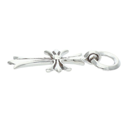 Chrome Hearts Tiny CH Cross Charm 925 Silver Size ONE SIZE